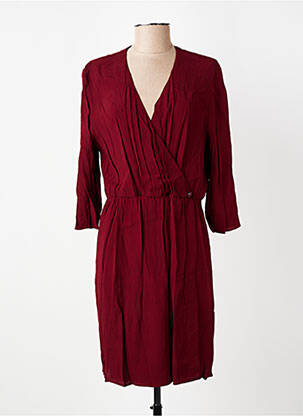 Rochie scurtă mâneci 3/4 mâneci 3/4 roșu DES PETITS HAUTS femeie