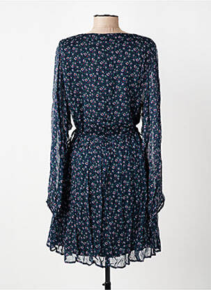 Rochie midi imprimeu floral mâneci lungi albastru MARIE-SIXTINE femeie