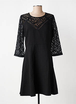 Rochie midi mâneci lungi mâneci lungi negru GRACE & MILA femeie