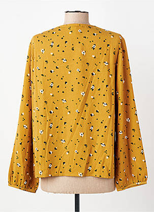 Bluză imprimeu floral mâneci lungi galben I.CODE (By IKKS) femeie