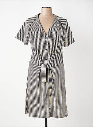 Rochie midi mâneci scurte mâneci scurte bej I.CODE (By IKKS) femeie