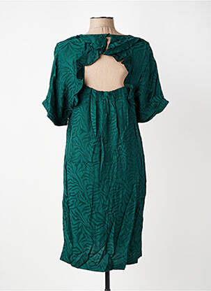 Rochie midi mâneci scurte mâneci scurte verde I.CODE (By IKKS) femeie