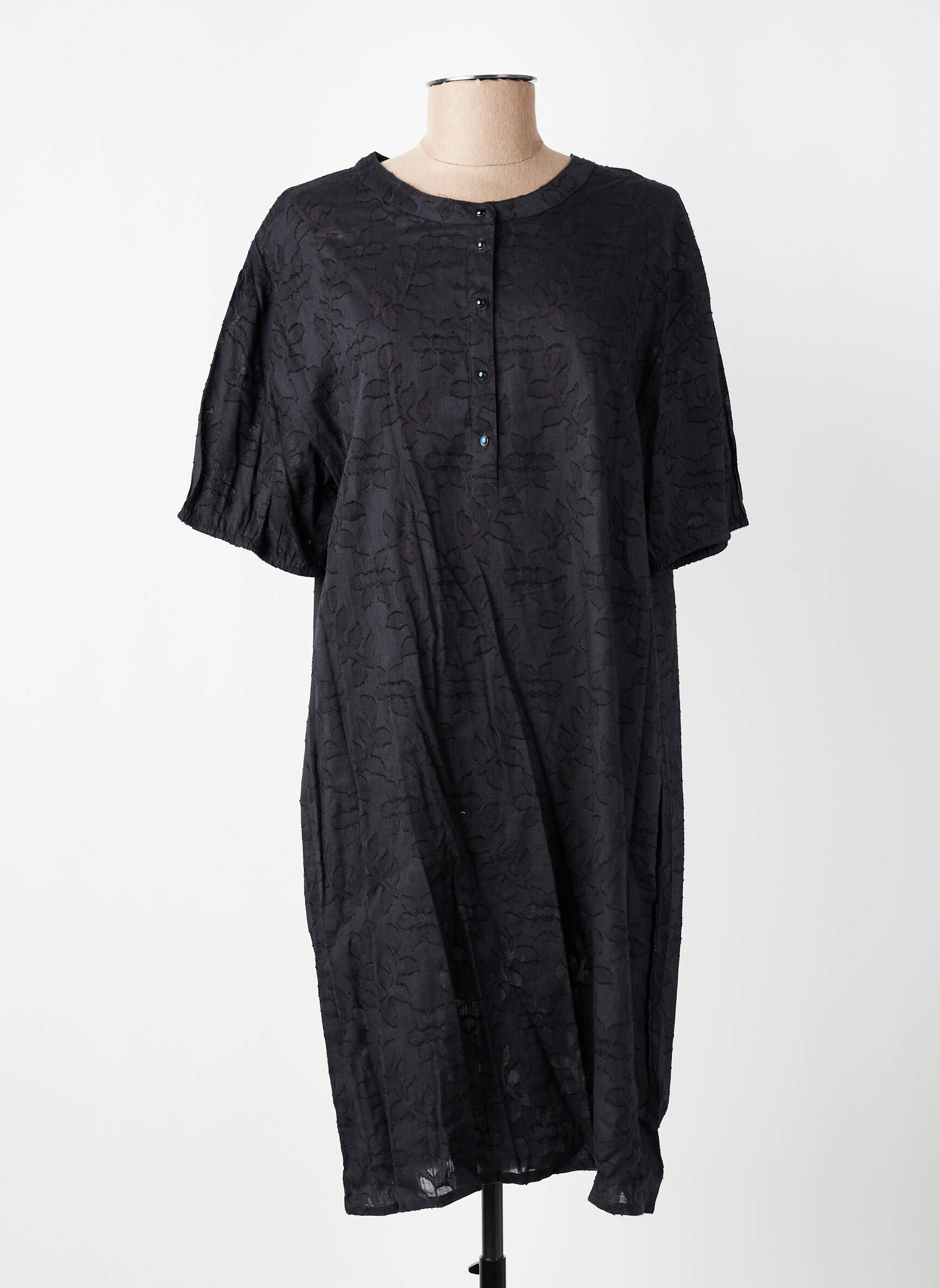 Rochie midi mâneci scurte mâneci scurte negru HARRIS WILSON femeie