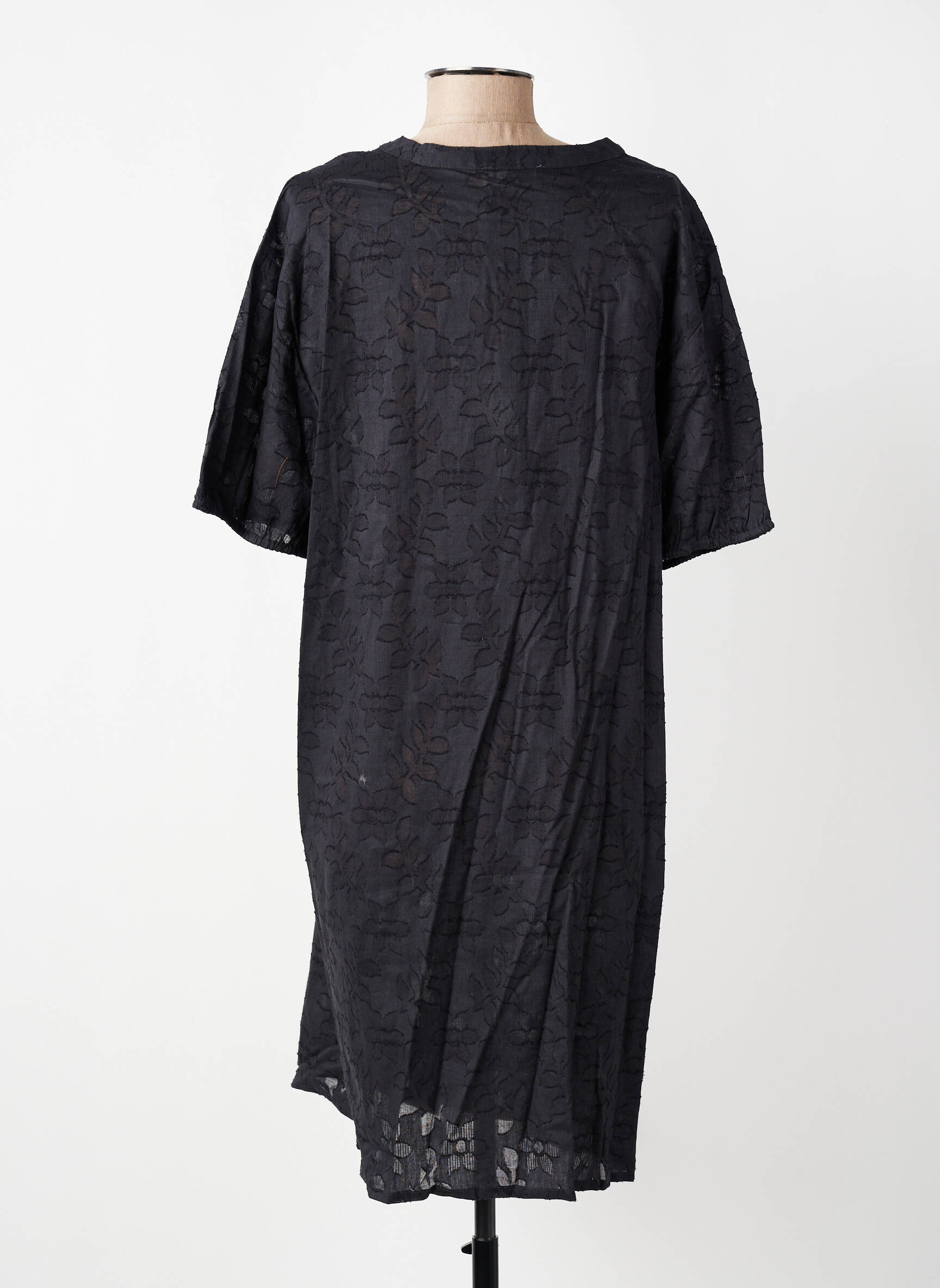 Rochie midi mâneci scurte mâneci scurte negru HARRIS WILSON femeie