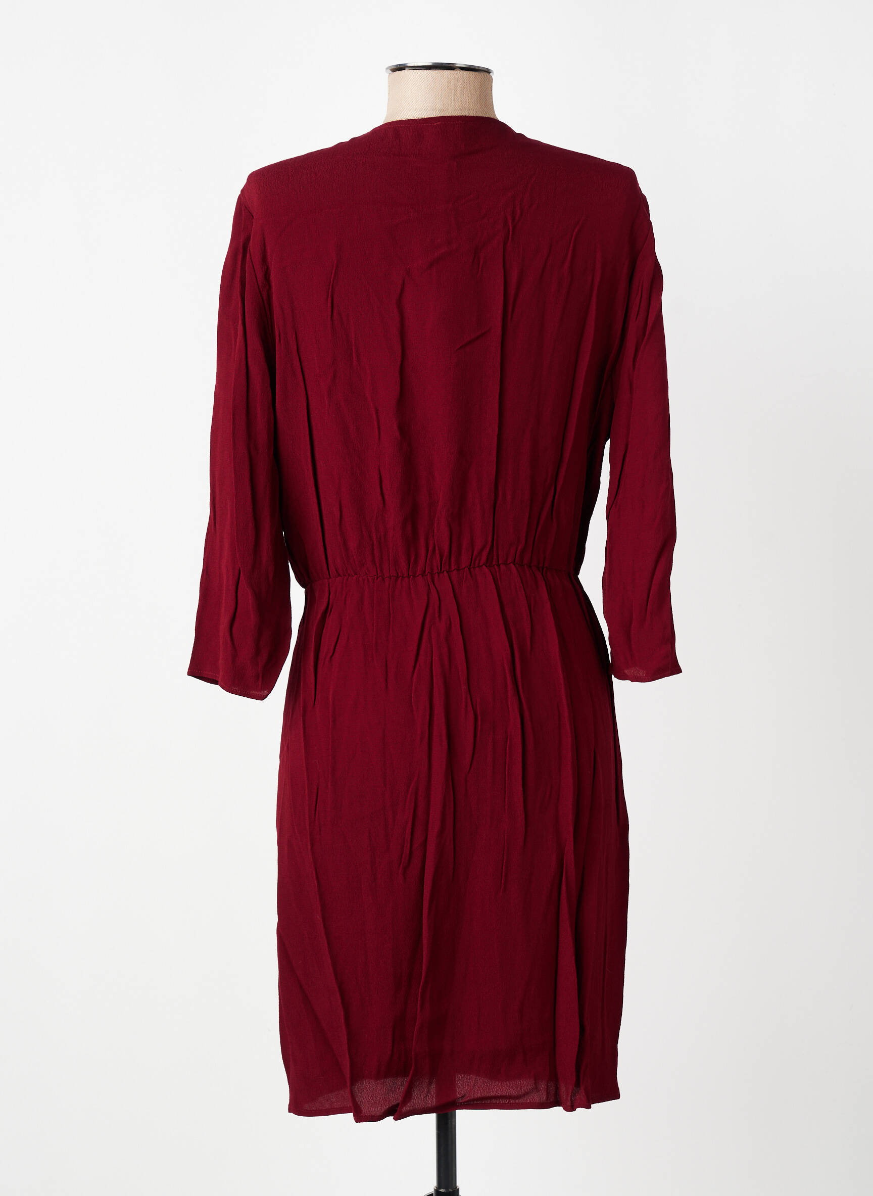 Rochie scurtă mâneci 3/4 mâneci 3/4 roșu DES PETITS HAUTS femeie