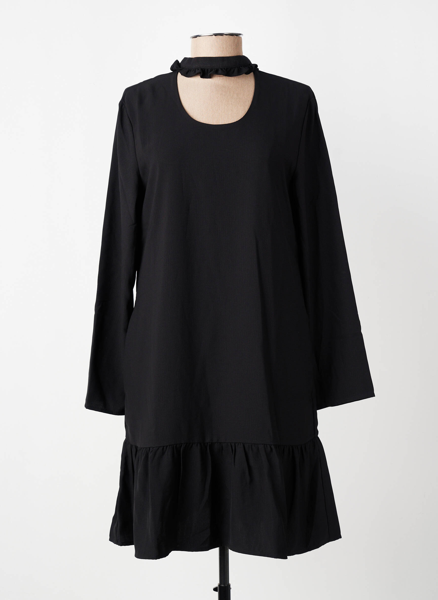 Rochie scurtă mâneci lungi mâneci lungi negru CHARLISE femeie