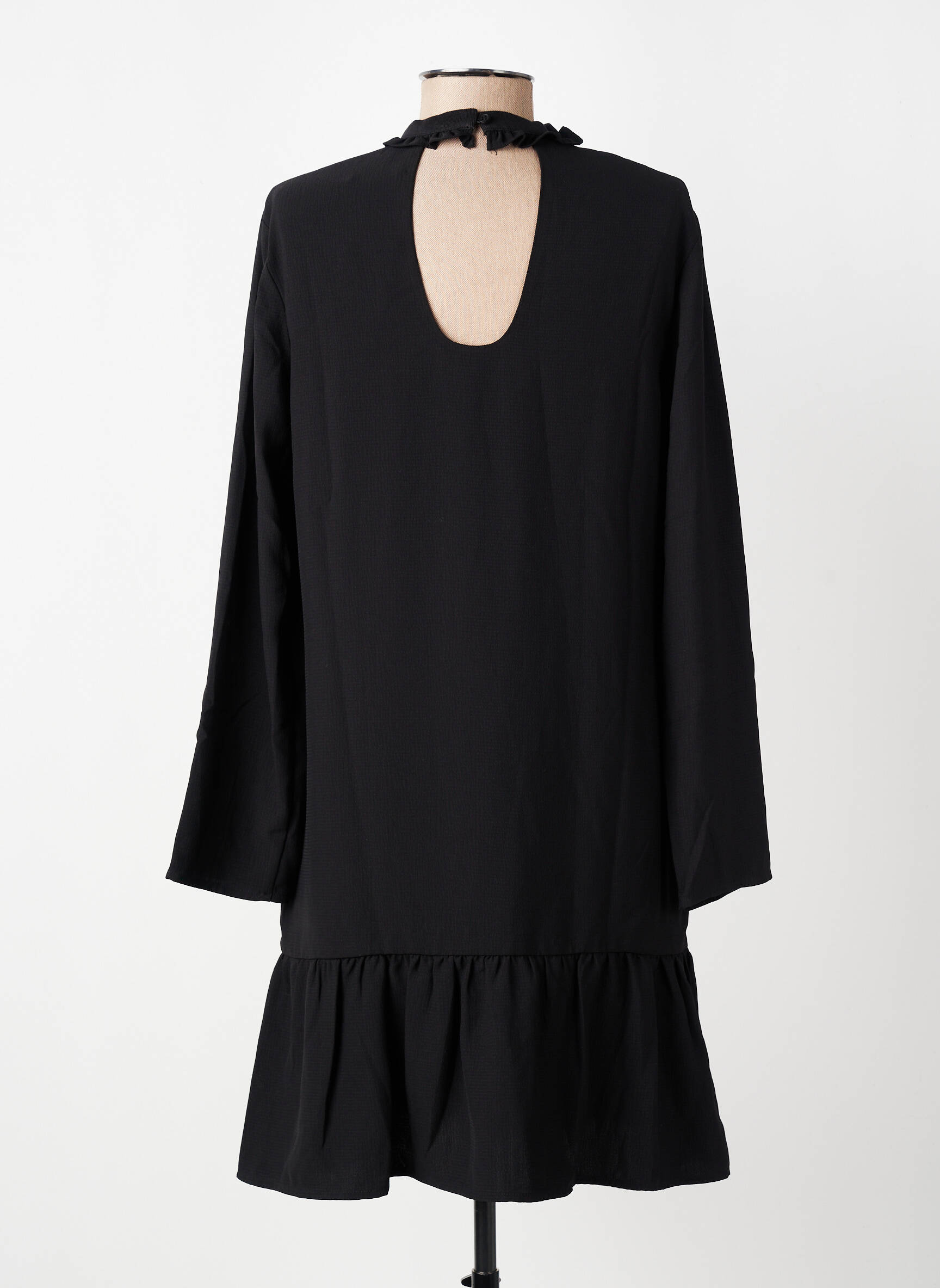 Rochie scurtă mâneci lungi mâneci lungi negru CHARLISE femeie