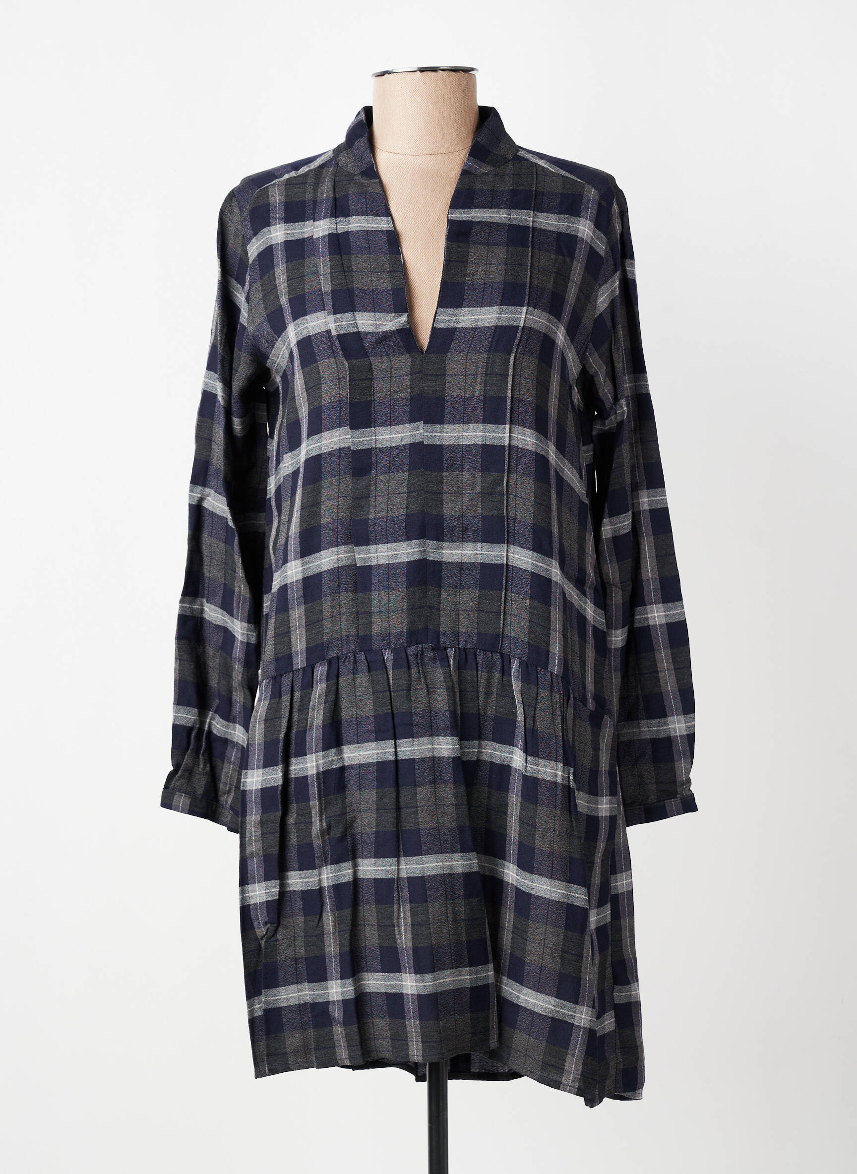 Rochie scurtă mâneci lungi mâneci lungi albastru TINSELS femeie
