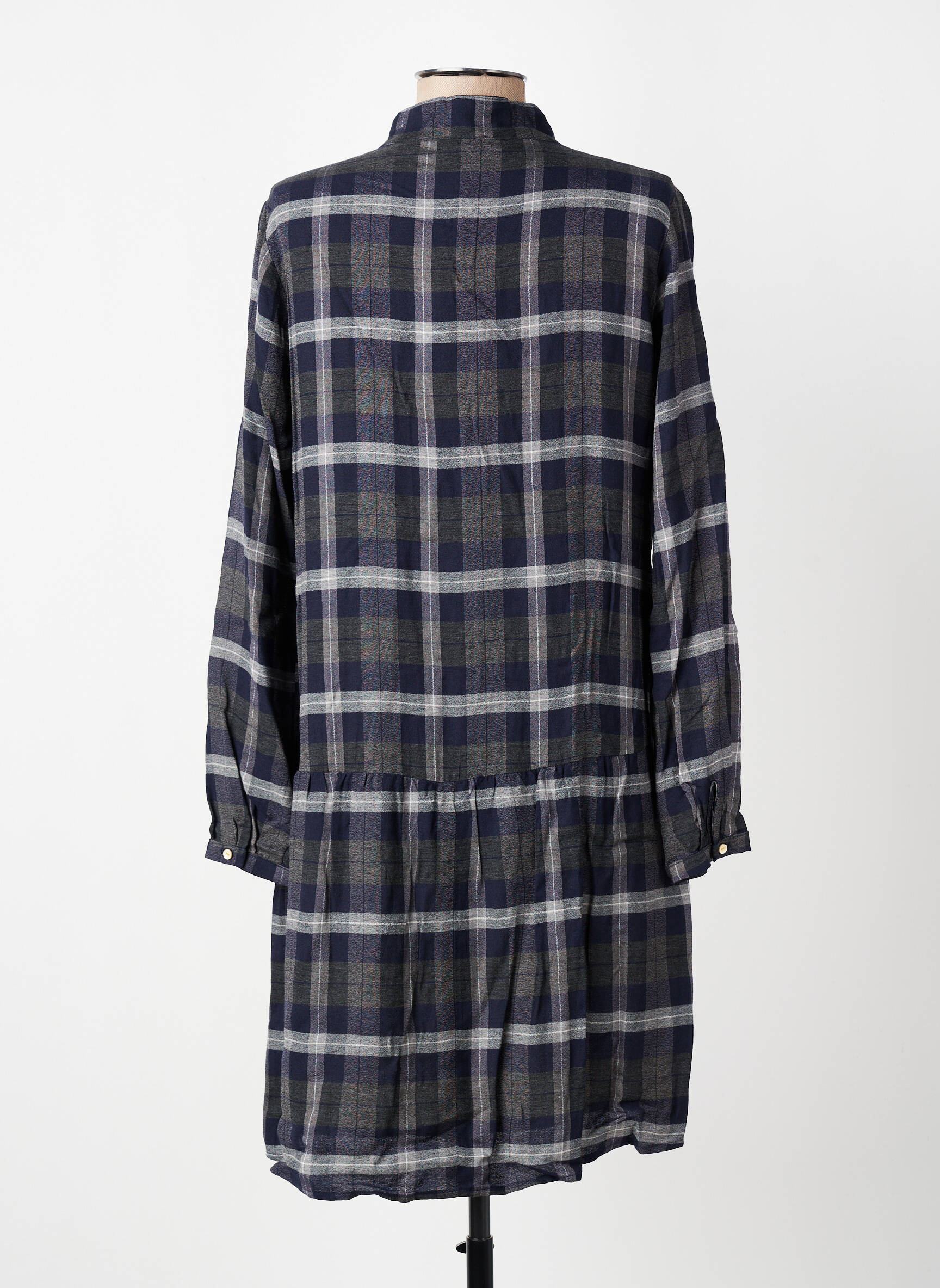 Rochie scurtă mâneci lungi mâneci lungi albastru TINSELS femeie