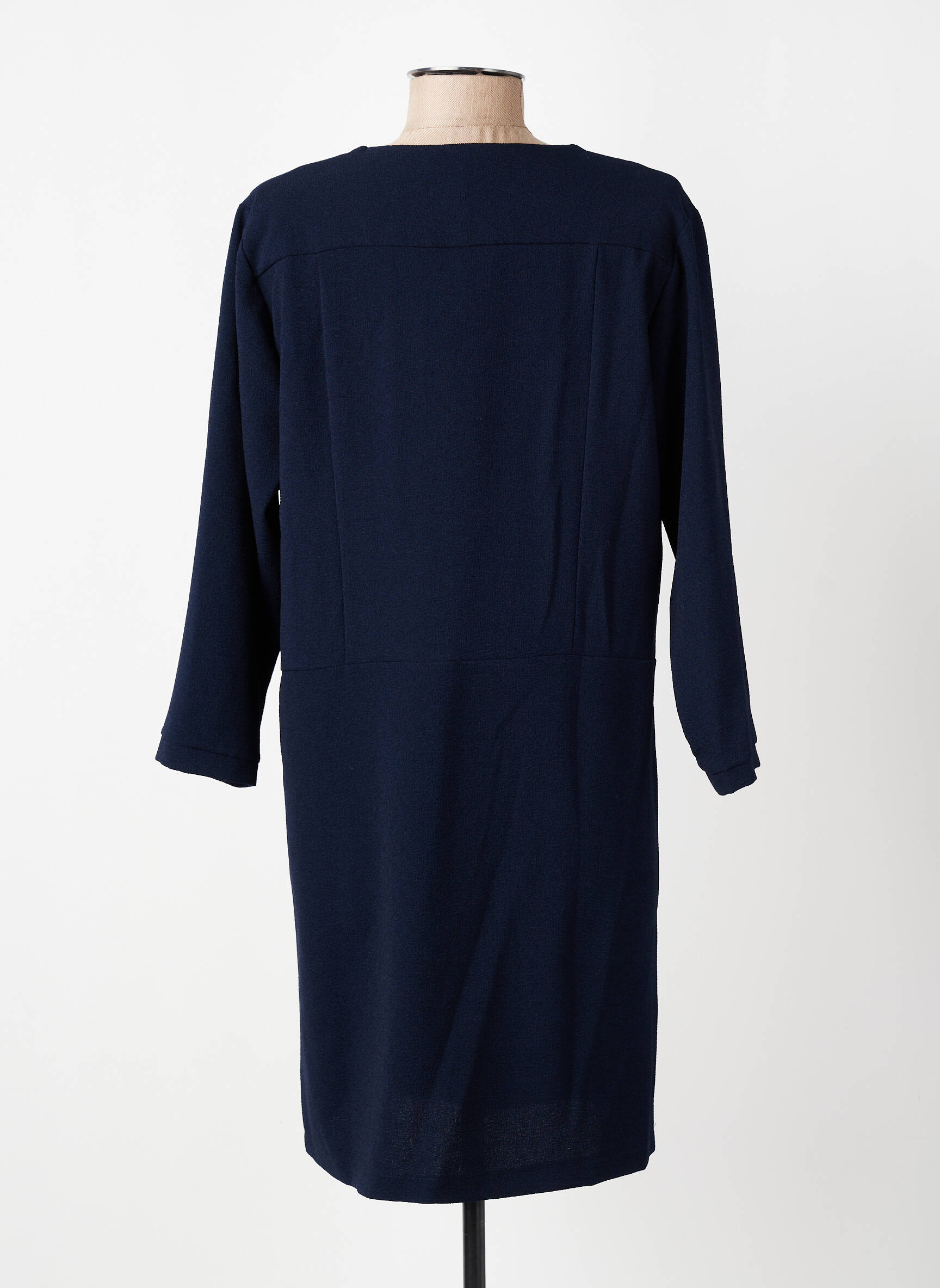 Rochie scurtă mâneci 3/4 mâneci 3/4 albastru PAKO LITTO femeie