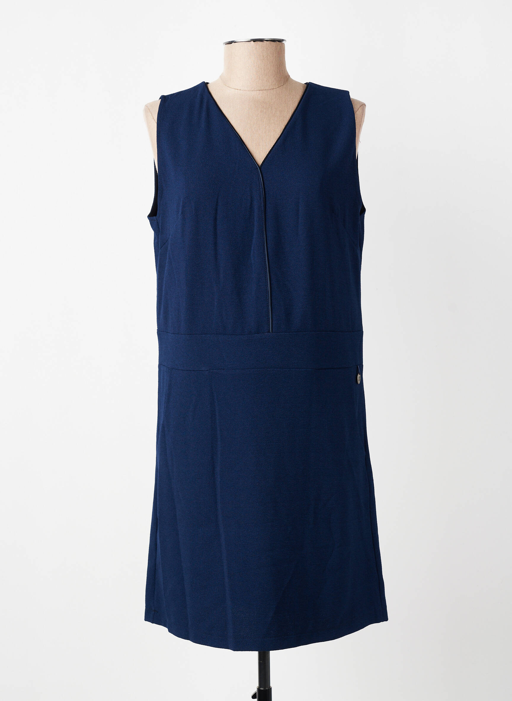 Rochie scurtă fără mâneci fără mâneci albastru PAKO LITTO femeie
