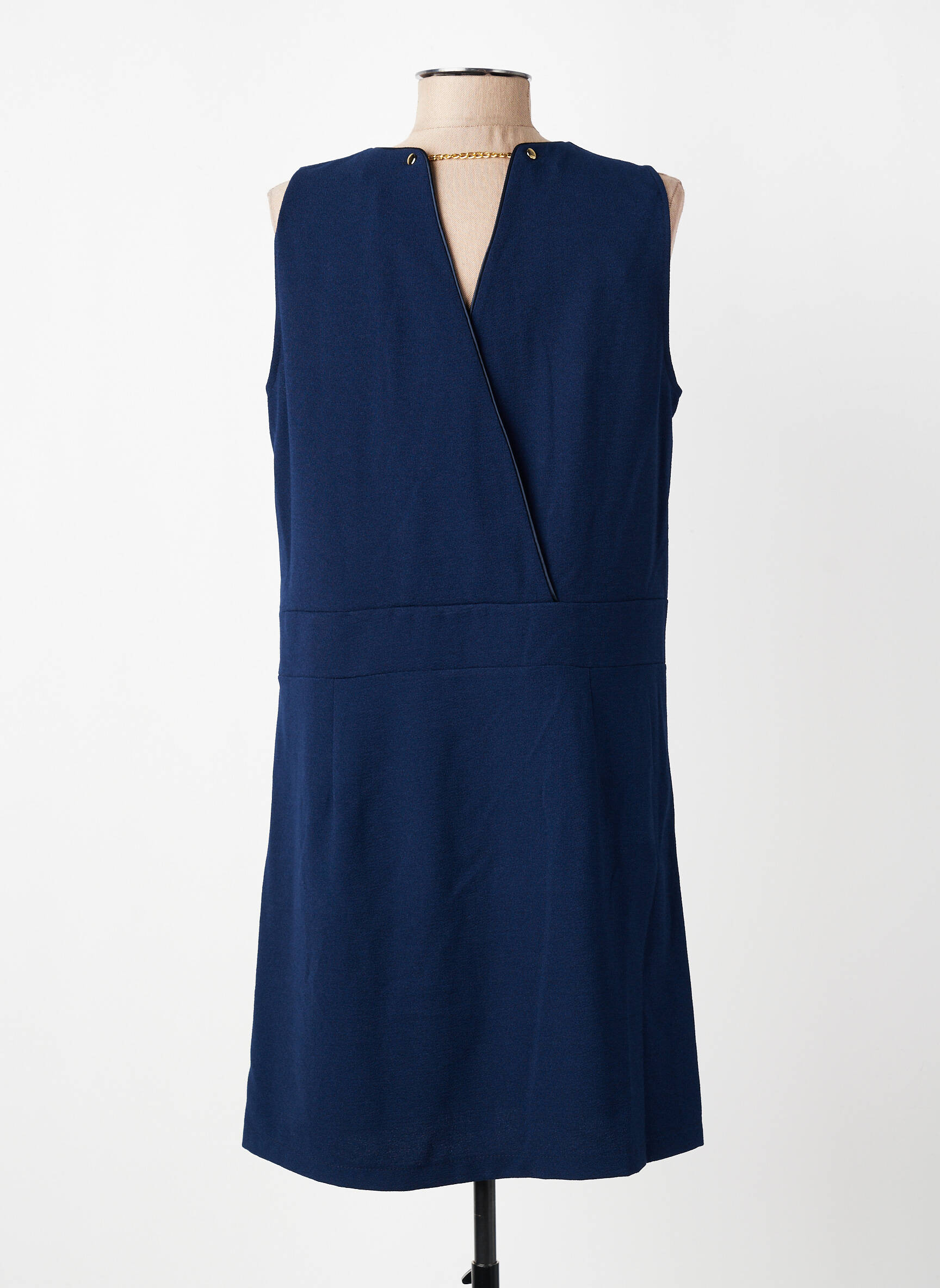 Rochie scurtă fără mâneci fără mâneci albastru PAKO LITTO femeie