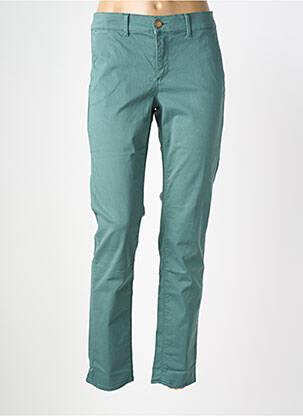 Pantalon chino elasticitate mărime normală verde HAPPY femeie
