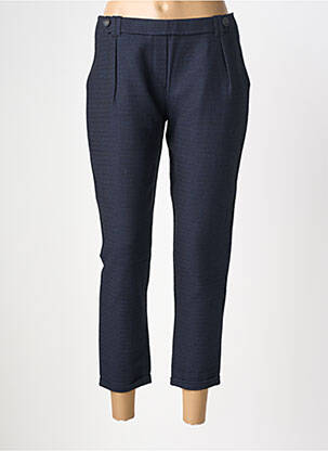Pantalon 7/8 talie cu cleme mărime normală albastru TINSELS femeie