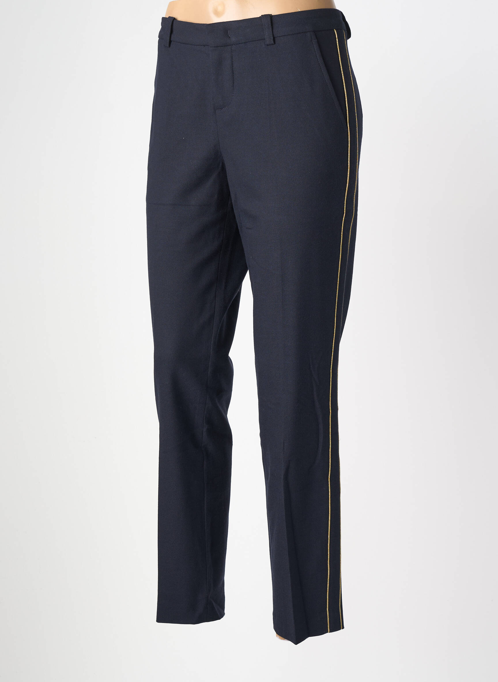 Pantalon chino elasticitate mărime normală albastru OUI femeie