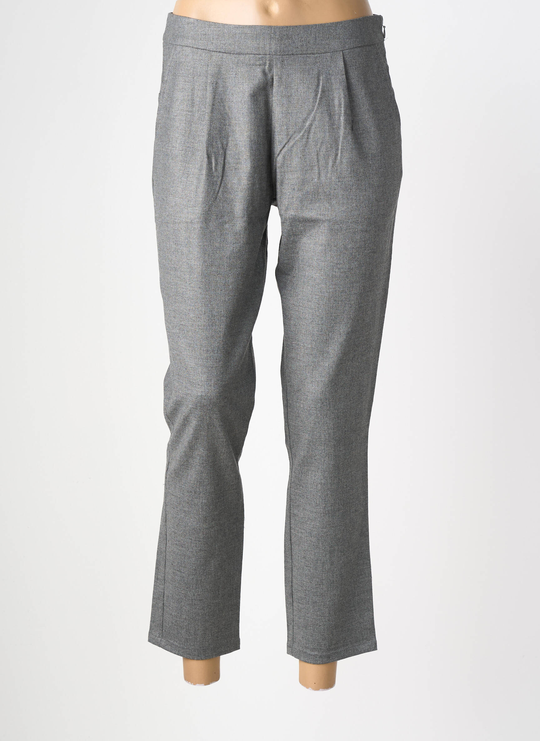 Pantalon 7/8 talie cu cleme mărime normală gri AMERICAN OUTFITTERS femeie