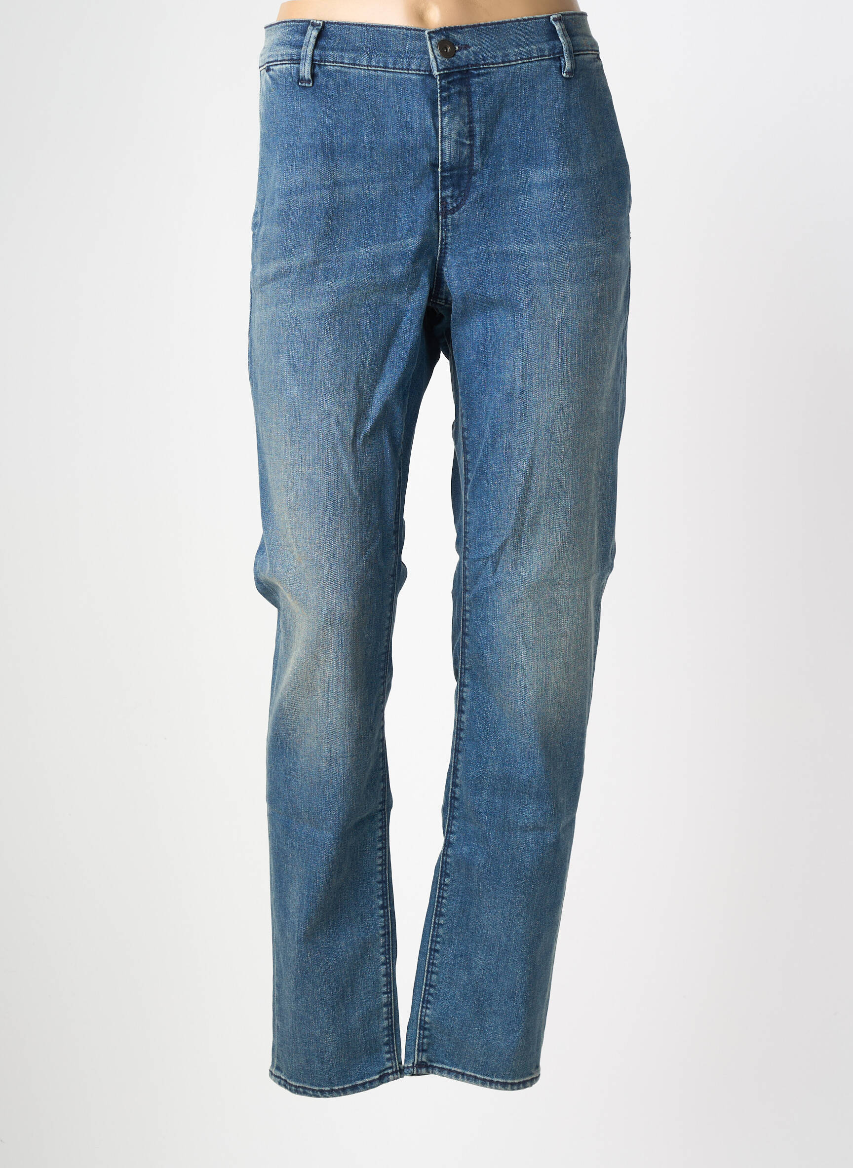 Pantalon chino elasticitate mărime normală albastru HAPPY femeie
