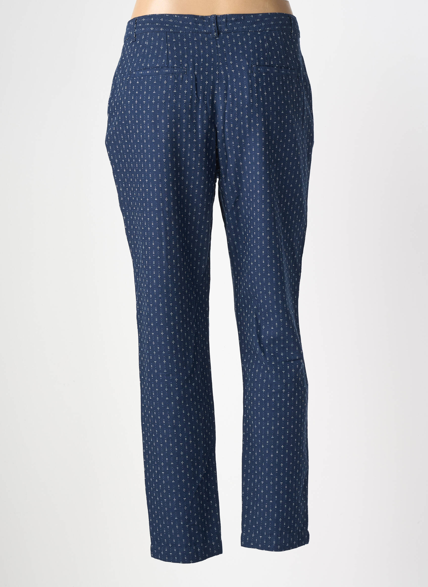 Pantalon 7/8 talie cu cleme mărime normală albastru HARRIS WILSON femeie