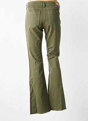 Pantalon evazat elasticitate mărime normală verde HAPPY femeie
