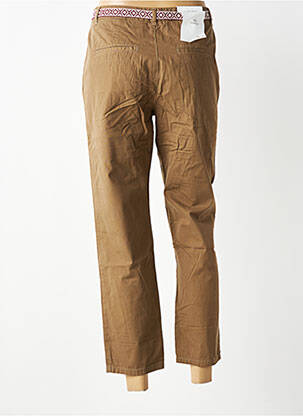 Pantalon chino închidere cu fermoar sub clapetă cu nasturi mărime normală maro LAB DIP PARIS femeie