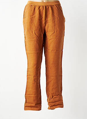 Pantalon larg țesătură poplin mărime normală maro HARRIS WILSON femeie