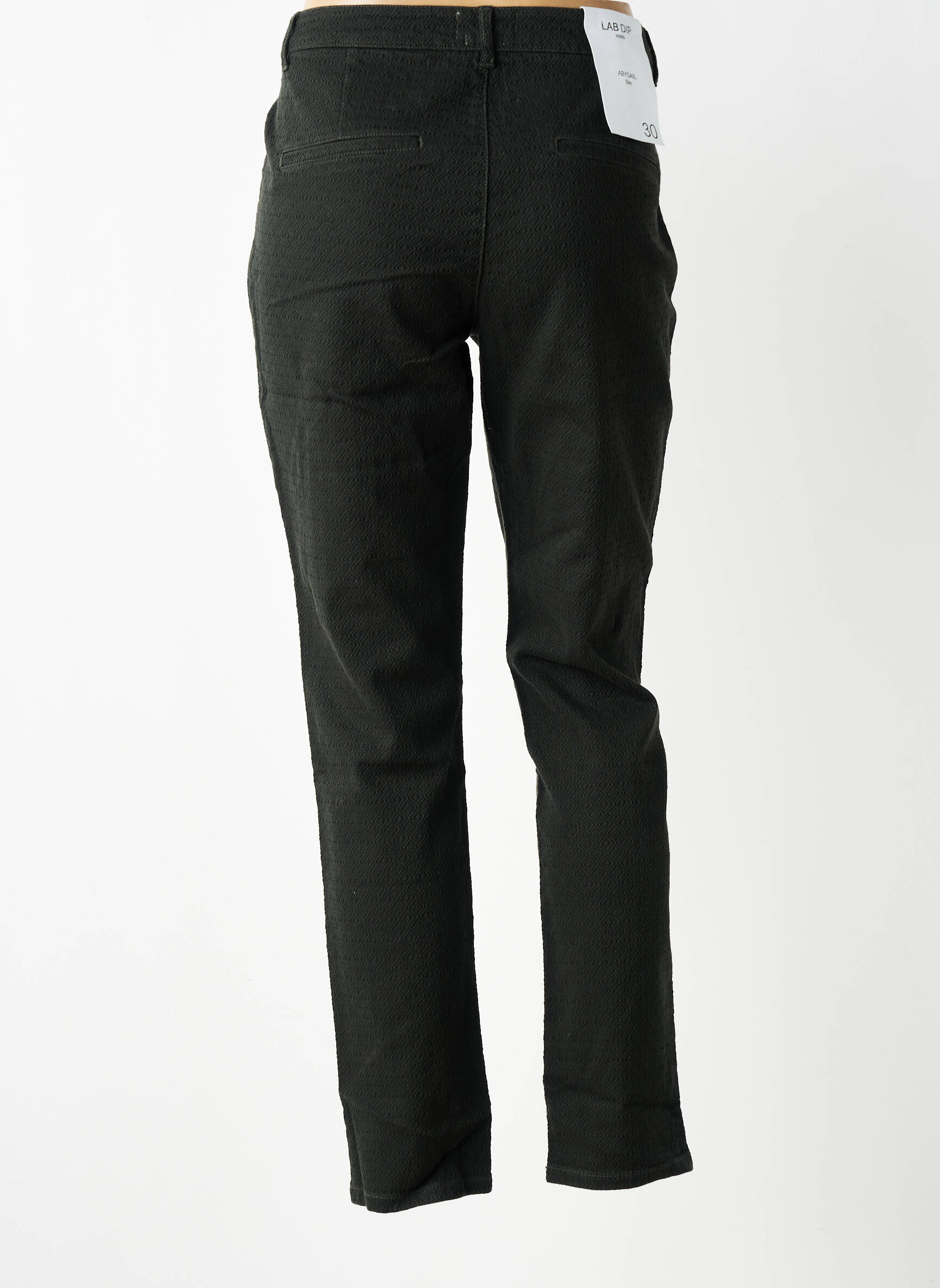 Pantalon slim elasticitate mărime normală verde LAB DIP PARIS femeie