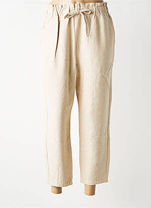 Pantalon 7/8 talie elastică mărime normală bej HARRIS WILSON femeie