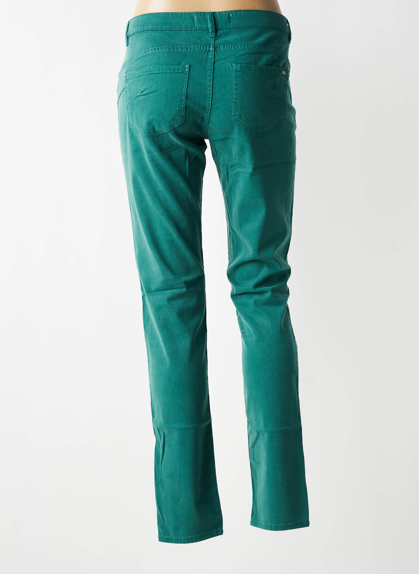Pantalon drept elasticitate mărime normală verde I.CODE (By IKKS) femeie