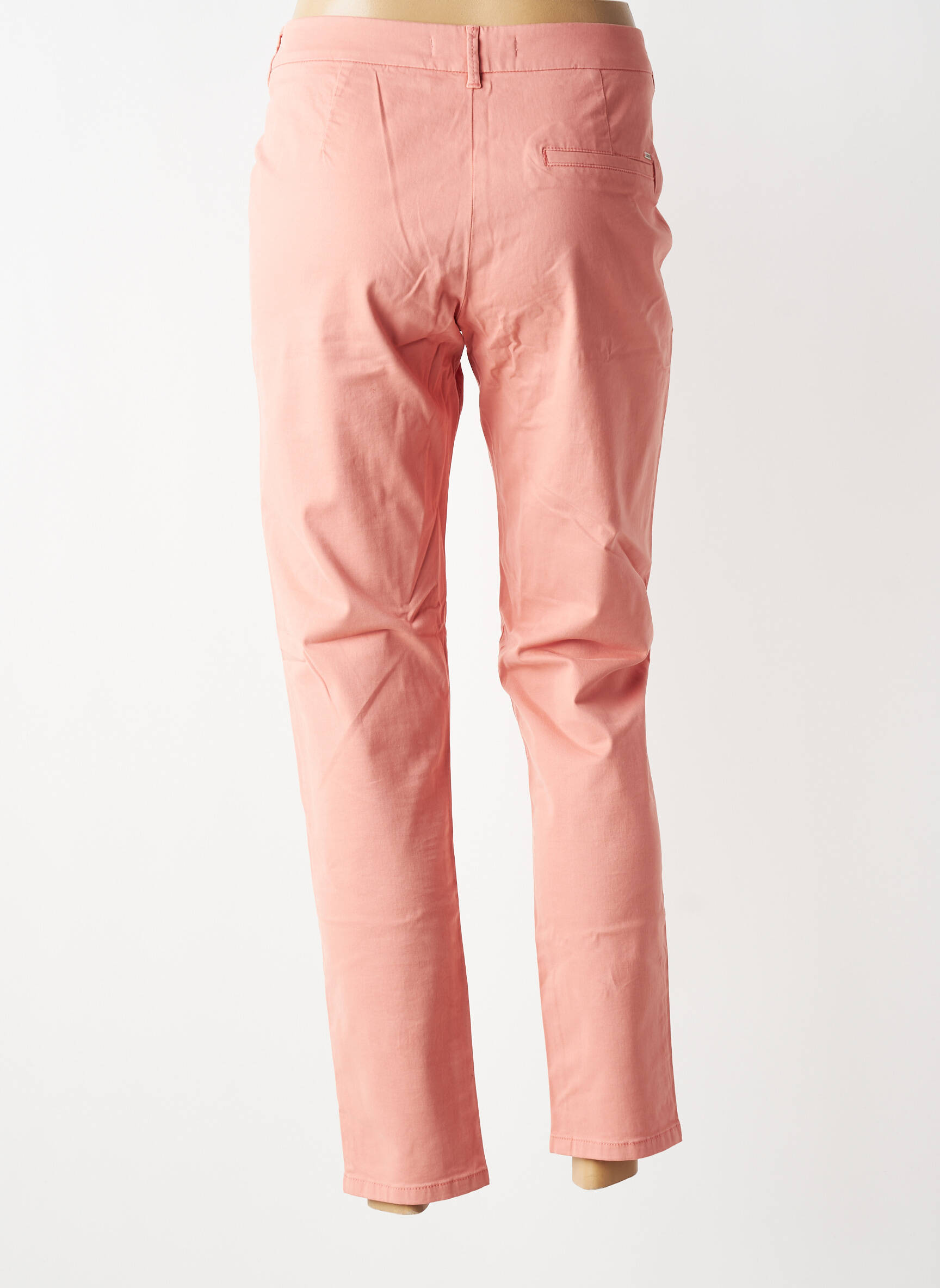 Pantalon chino elasticitate mărime normală roz I.CODE (By IKKS) femeie