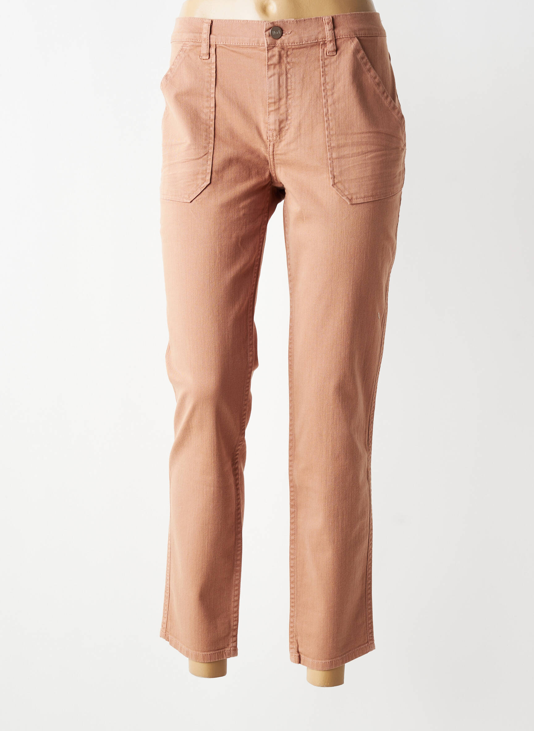 Pantalon drept elasticitate mărime normală maro HOD femeie