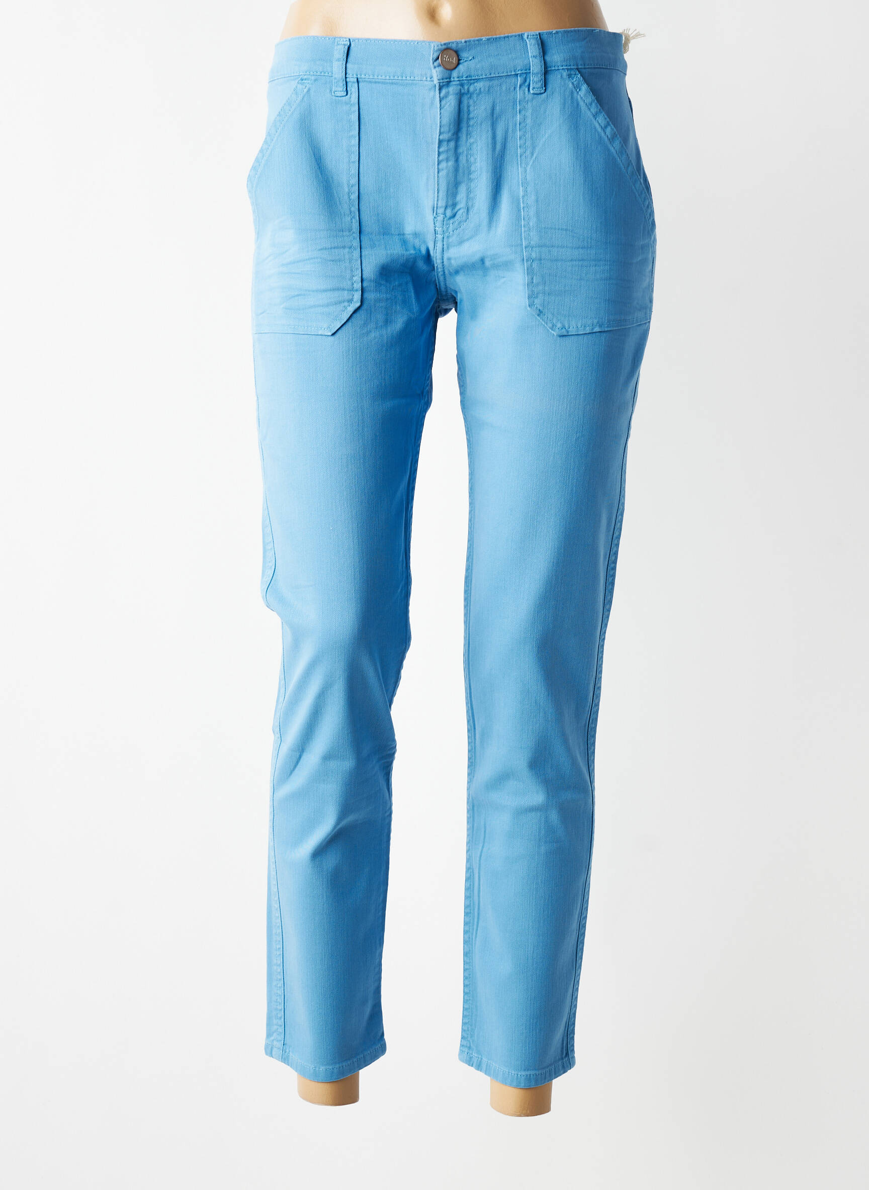 Pantalon drept elasticitate mărime normală albastru HOD femeie