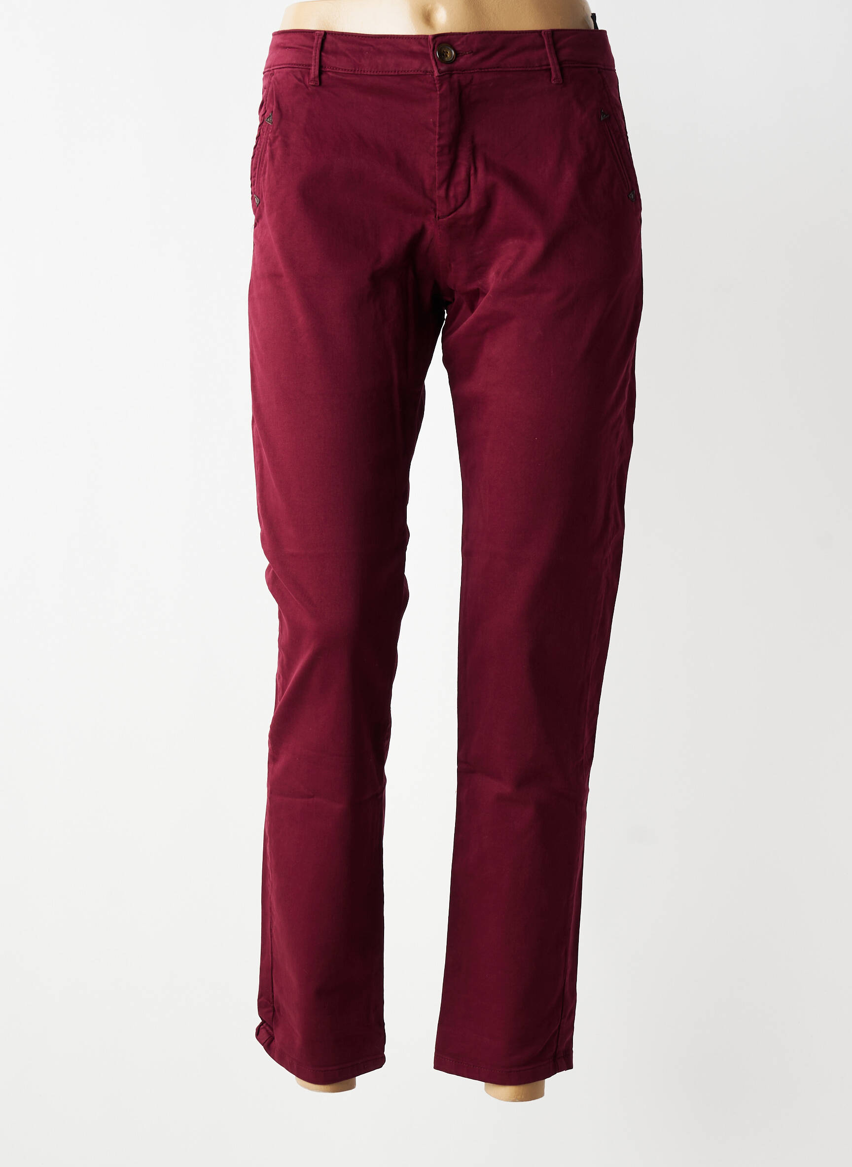 Pantalon chino elasticitate mărime normală violet HOD femeie