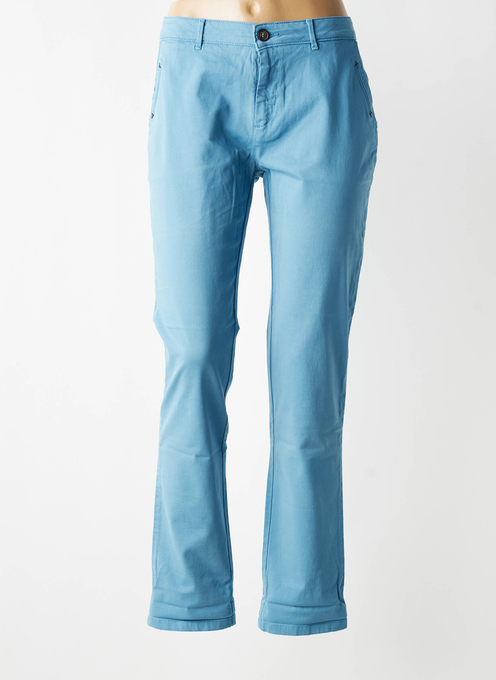 Pantalon chino elasticitate mărime normală albastru HOD femeie