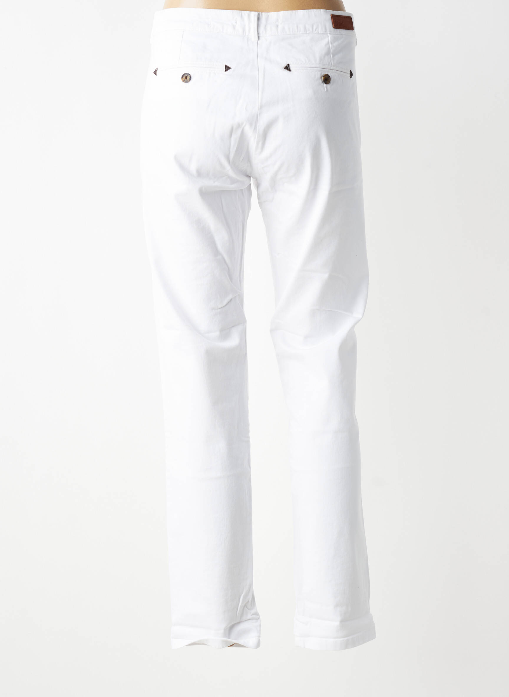Pantalon chino elasticitate mărime normală alb HOD femeie