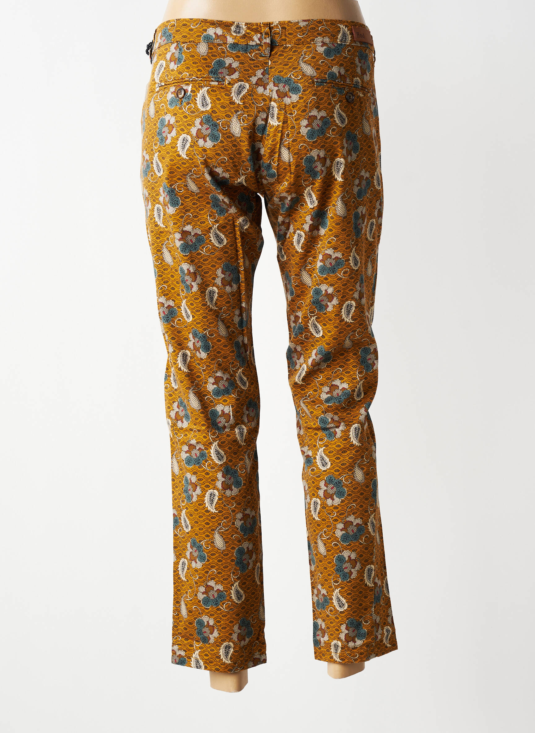 Pantalon 7/8 elasticitate mărime normală galben HOD femeie