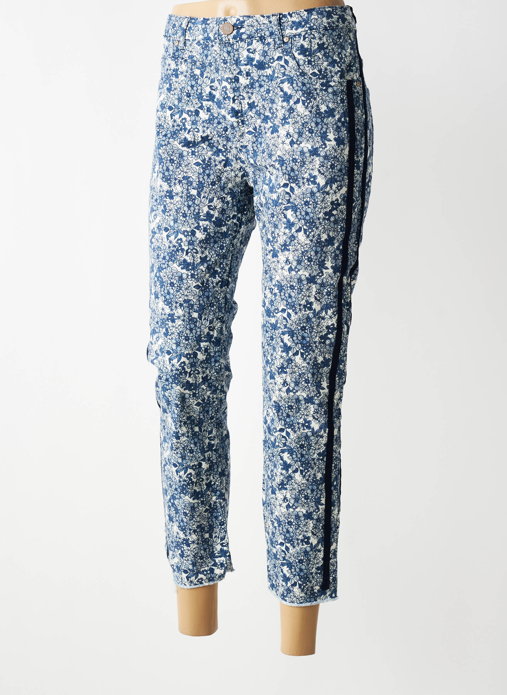 Pantalon 7/8 elasticitate mărime normală albastru HOD femeie
