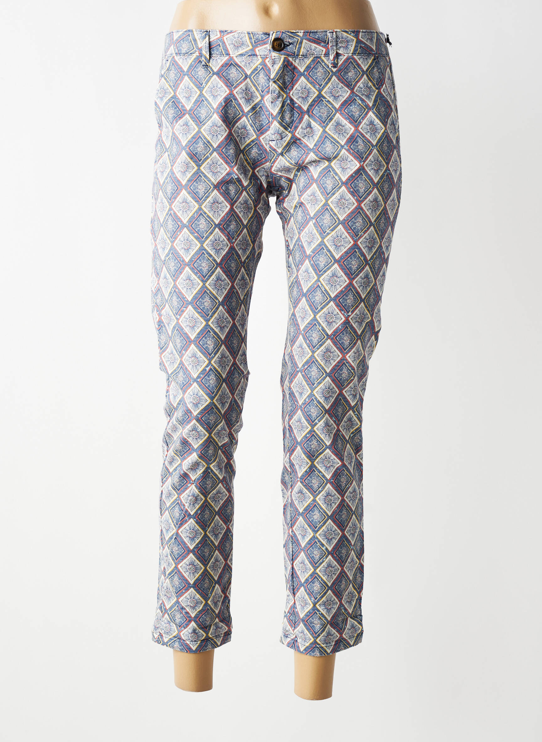 Pantalon 7/8 elasticitate mărime normală albastru HOD femeie