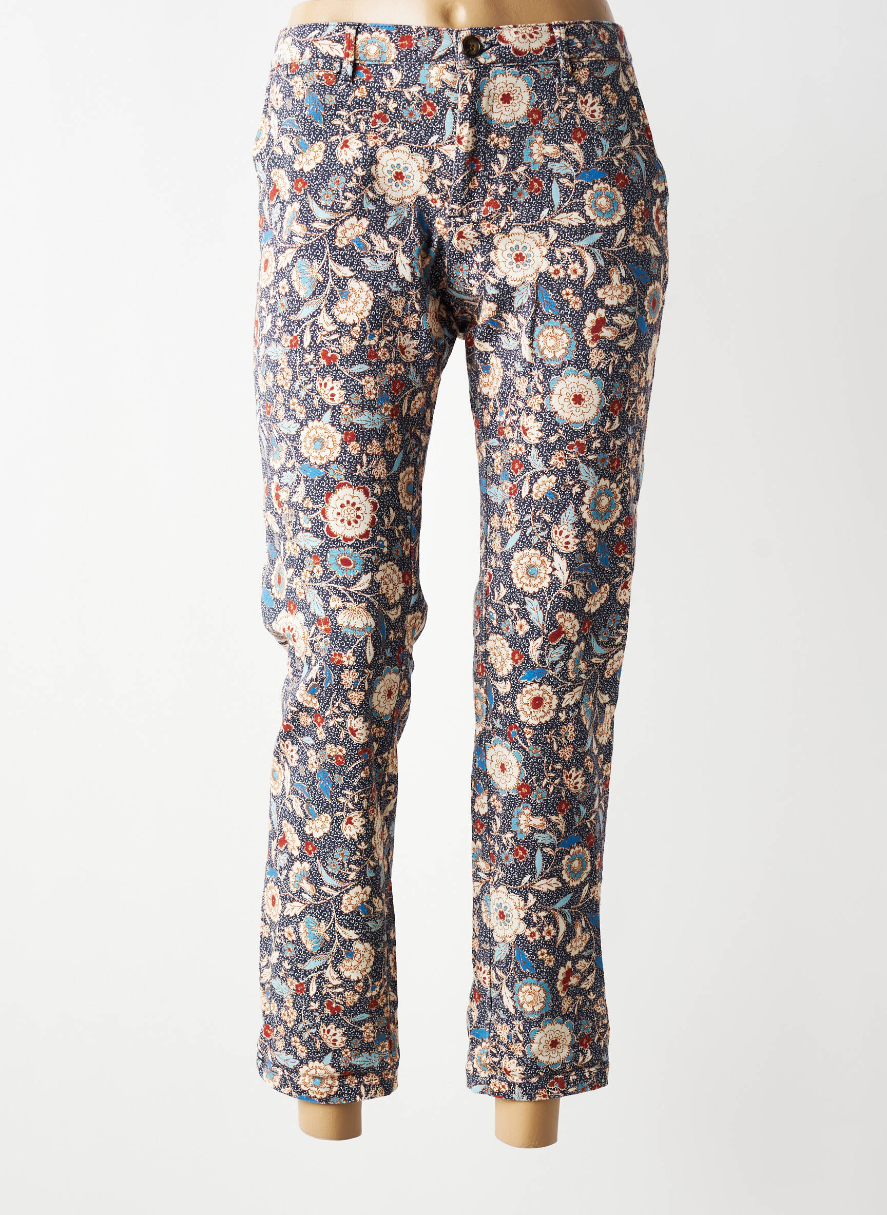 Pantalon chino elasticitate mărime normală albastru HOD femeie
