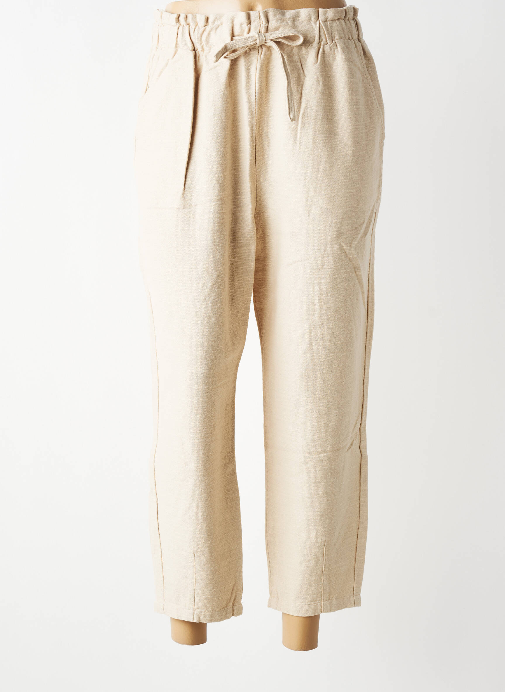 Pantalon 7/8 talie elastică mărime normală bej HARRIS WILSON femeie