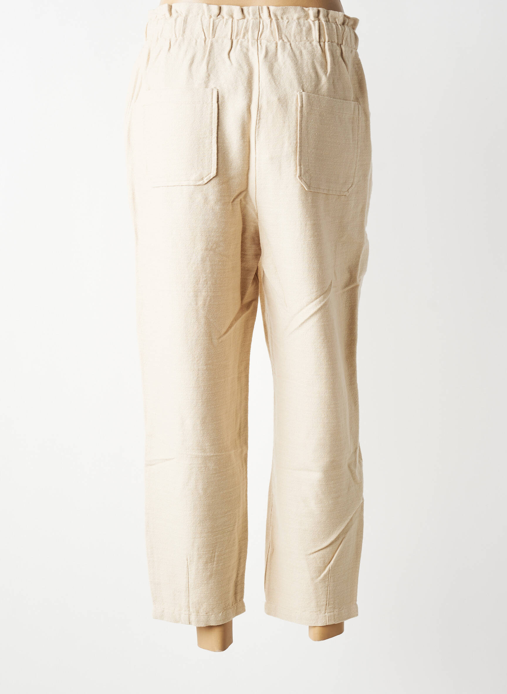Pantalon 7/8 talie elastică mărime normală bej HARRIS WILSON femeie