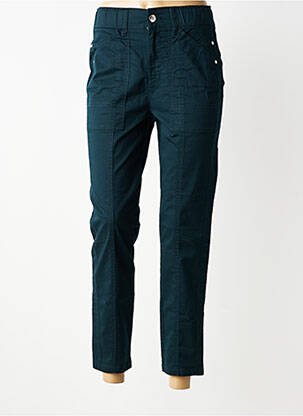Pantalon 7/8 talie înaltă talie înaltă verde STREET ONE femeie