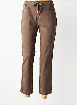 Pantalon 7/8 elasticitate maro STREET ONE femeie