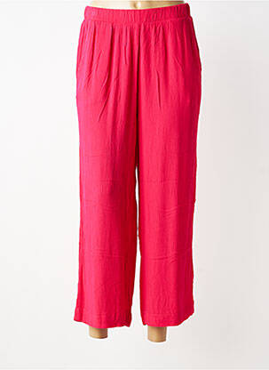 Pantalon 7/8 talie elastică mărime normală roz ICHI femeie