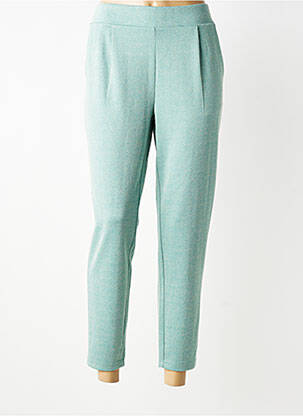 Pantalon 7/8 elasticitate mărime normală verde ICHI femeie