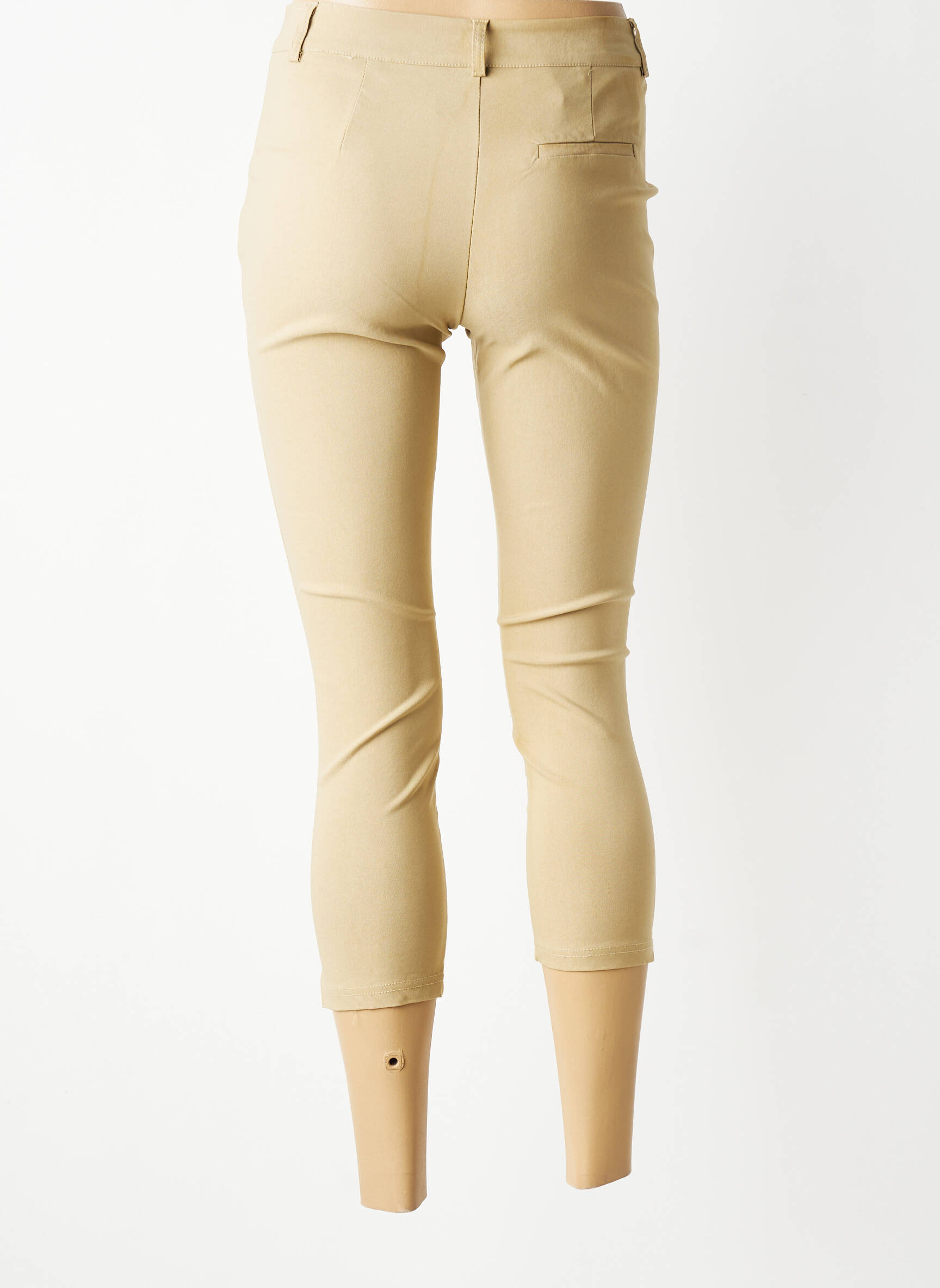 Pantalon trei sferturi elasticitate mărime normală bej BROADWAY femeie