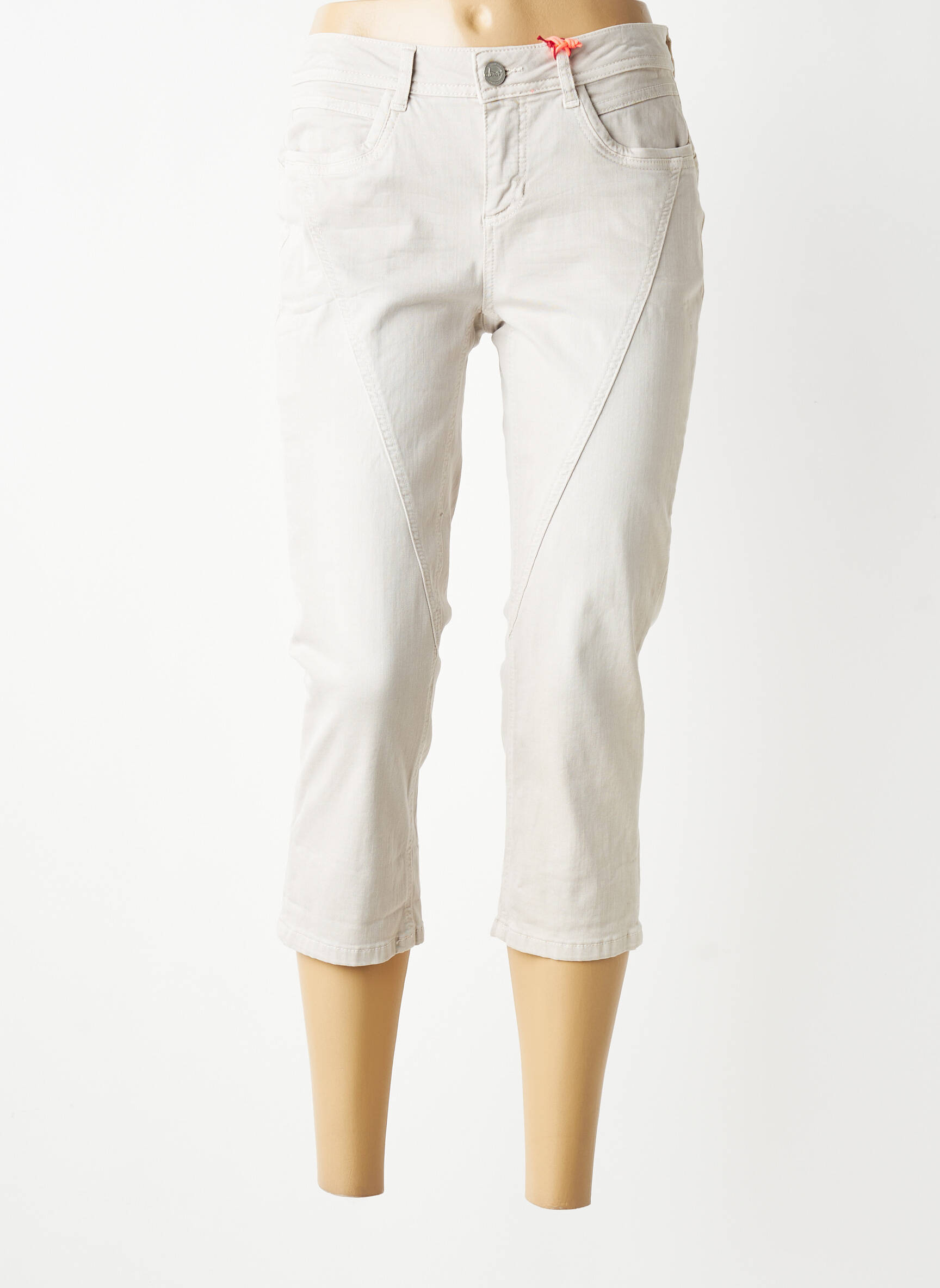 Pantalon trei sferturi elasticitate talie joasă gri STREET ONE femeie