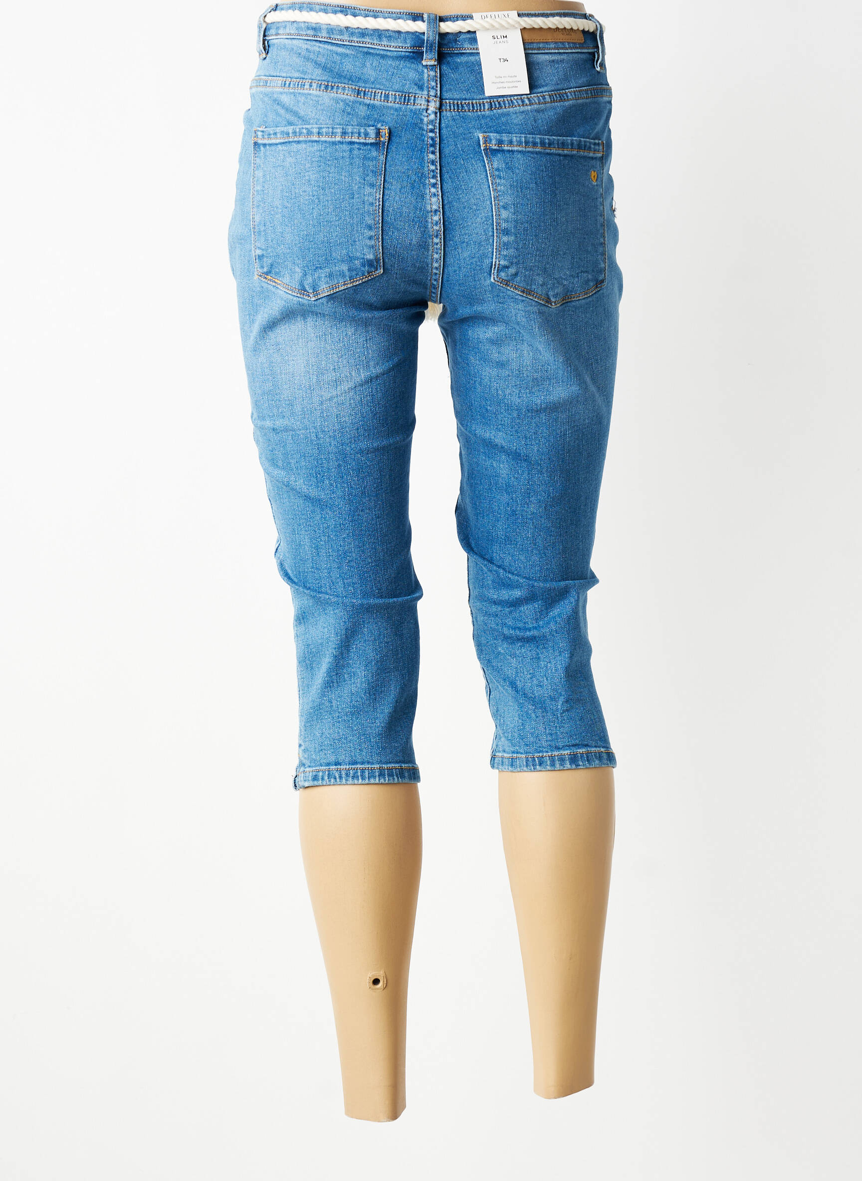 Corsar țesătură denim mărime normală albastru DEELUXE femeie