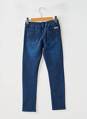 Jegging țesătură denim talie elastică albastru BOBOLI fată