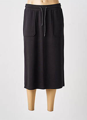 Fustă midi elasticitate negru BROADWAY femeie