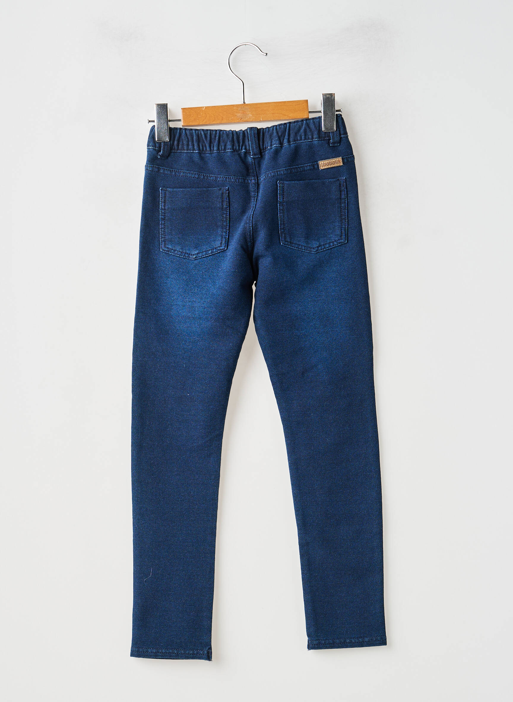 Jegging țesătură denim talie elastică albastru BOBOLI fată